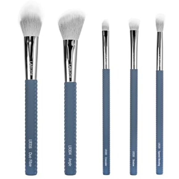 NIB - Laruce Beauty Christine 5-PC Makeup Brush Set + Travel Hard Case – Gray - Picture 2 of 10